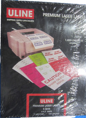 ULINE S-3845 4X2″ WHITE Premium Laser Labels 1000 Labels/Box *SEALED*