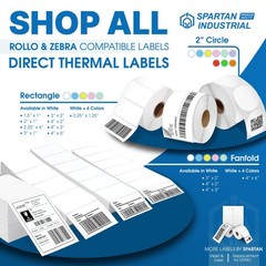 – 4″ X 6″ Yellow Direct Thermal Fanfold Labels (500 Count, 1 Stack) – Printab…