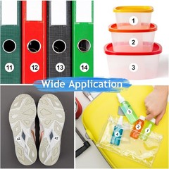 5000 Pcs 0.4 Inch 1 to 100 Number Stickers Small Number Dot Labels Consecutiv…