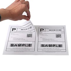 50-1000 Shipping Labels 8.5×5.5 Half Sheet Blank Label Self Adhesive 2 Per Sheet