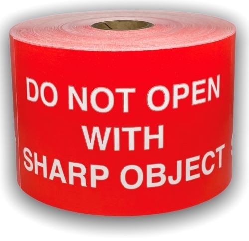 3×5 Do Not Open With Sharp Objects Shipping Pallet Stickers 300 Labels P/R