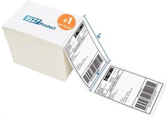 Fanfold 4×6 Direct Thermal Labels White Perforated Shipping Labels,500pcs,1Stack