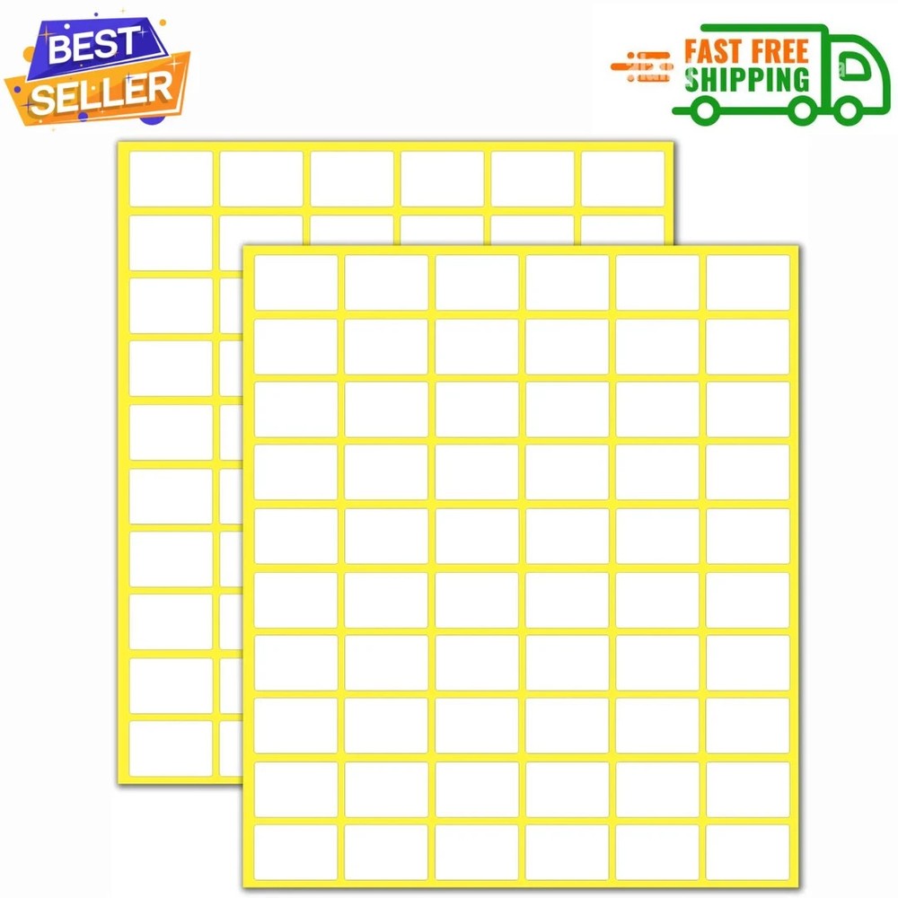 900 Pcs Matte Small White Labels Stickers Blank Labels Removable Price Tags Lab
