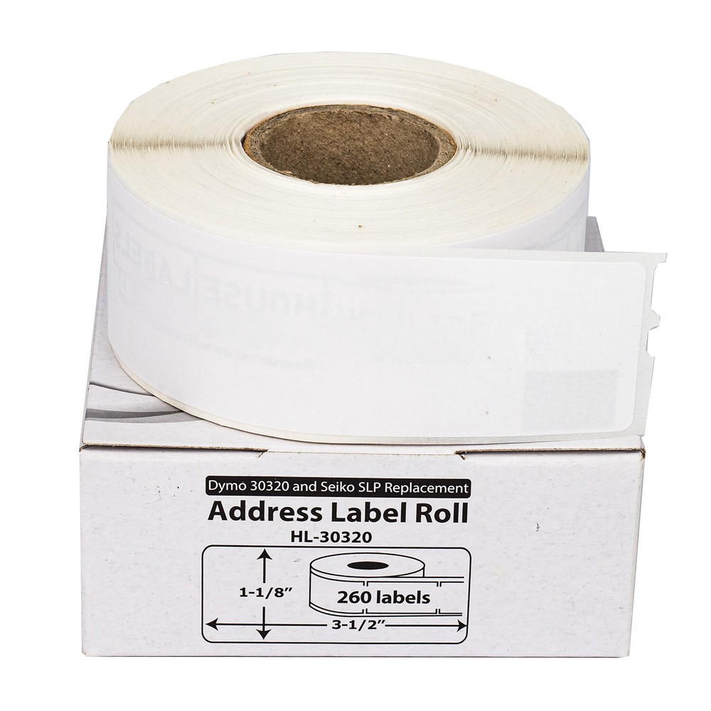 DYMO 30320 Direct Thermal Address Labels (1-1/8″ x 3-1/2″) – (72) Rolls of 260
