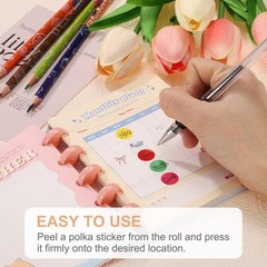 5000Pcs Colored Dots Stickers, 1/2″ Adhesive Round Polka Coding Labels Dark Blue