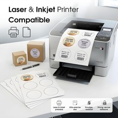 3″ Printable Round Labels – 3000 Blank Stickers