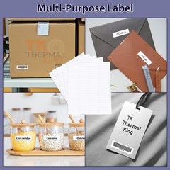 100 Sheets 1/2×1 White Address Labels Sticker Sheets Shipping Mailing Labels