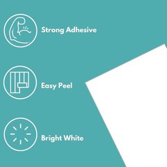 4″ x 4″ Direct Thermal labels No Ribbon Required 4 Rolls White 1475 Labels/Roll