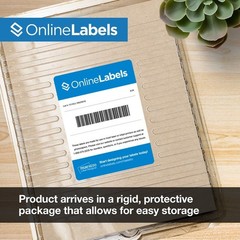 3 x 2 Brown Kraft Rectangle Labels – Pack of 1,000 Labels, 100 Sheets – Inkje…