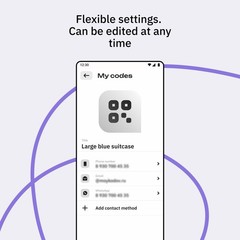 ScanyMe Smart QR Sticker – Lost & Found Tag for documents, Bags & Keys