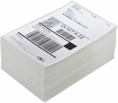1000 4″x6″ Fanfold Direct Thermal Shipping Labels for Zebra and Rollo Printers