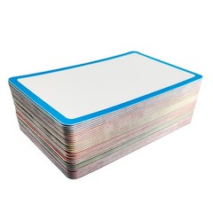 36 Pack Magnetic Dry Erase Labels – Magnetic Blank Cards with Color Borders, …