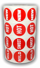 SWEET Food Packaging Stickers 1-1/8” Round Labels 1000 Total – Easy Peel & Stick