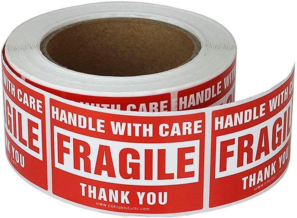 3 X 5 Inch Large Fragile Stickers Handle with Care Warning Packing Shipping Labe