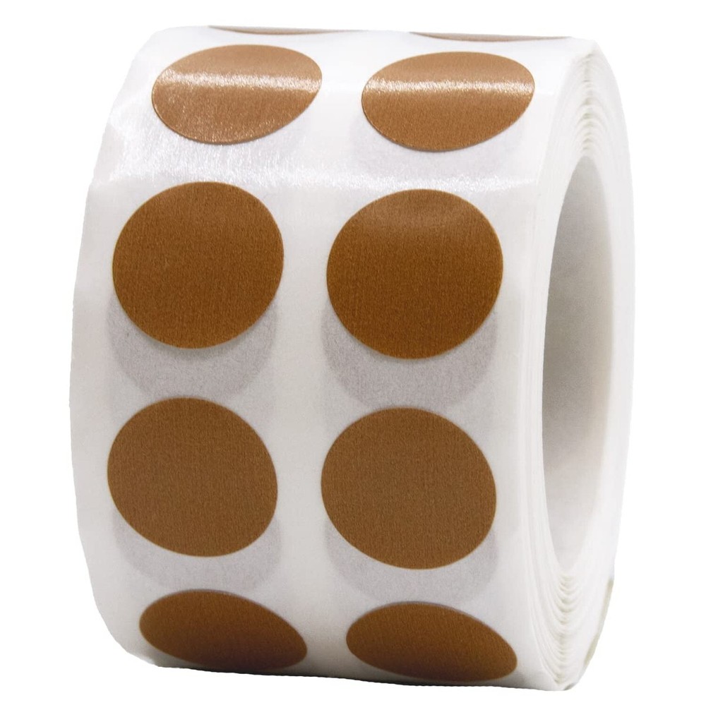 Tan 1/2″ Inch Round Adhesive Labels 1,000 Color Coding Dot Stickers for Effic…