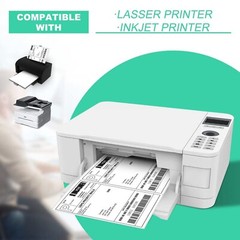 8.5″ x 5.5″ Shipping Labels 1000 Labels, PAPRMA Half Sheet Shipping Mailing L…