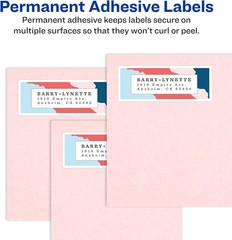 Avery Easy Peel Address Label – 1″ Width X 4″ Length Permanent 2000 / Box