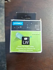 DYMO 30327 LW White File Folder Labels 9/16” X 3 7/16”