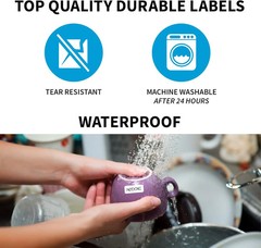 (60-Pack) Clothing Labels Self-Stick No-Iron Write-On | Great for Children&Adult
