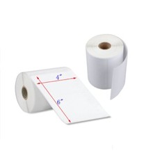 10 Rolls Direct Thermal Labels 4×6 For Zebra Eltron LP2844 Perforated 450/Roll