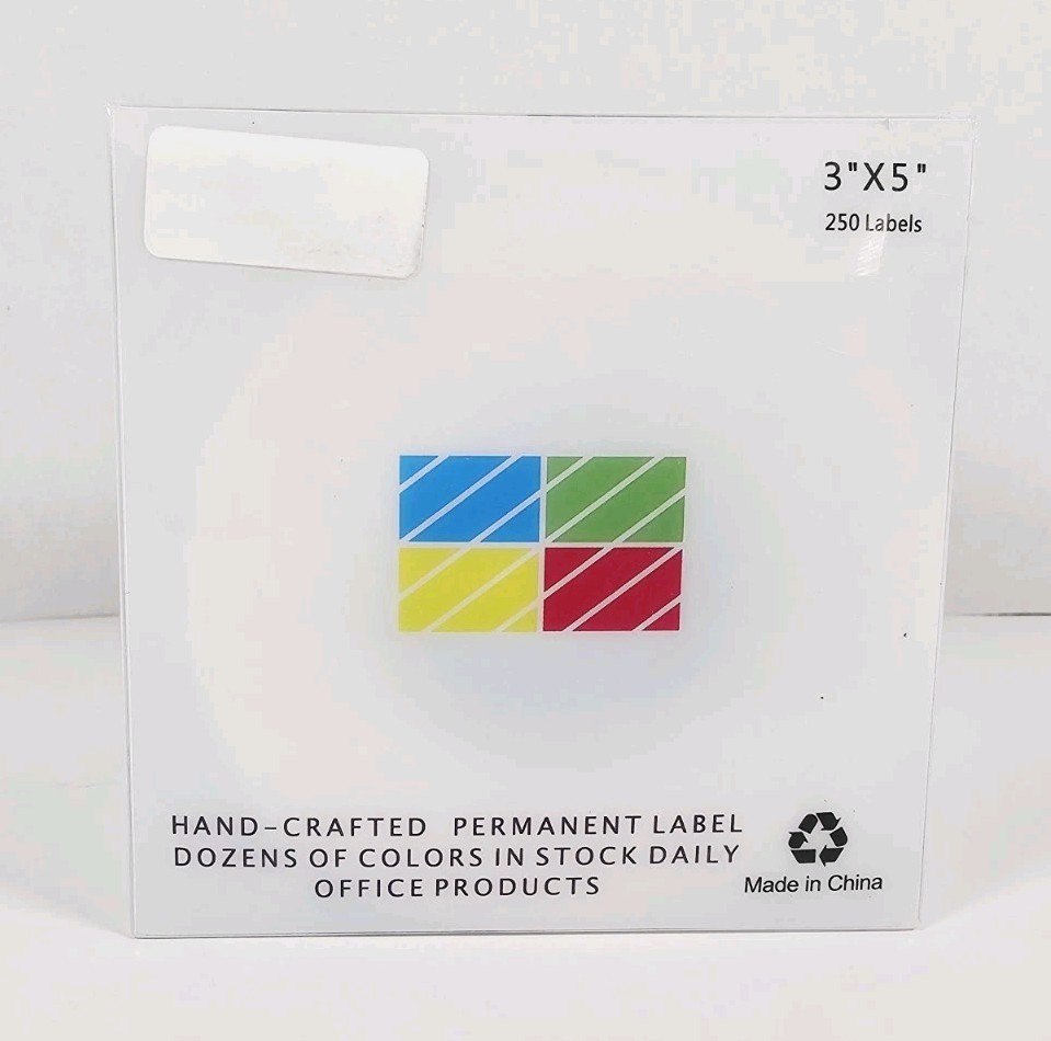 3″ x 5″ Permanent Labels – 250 Count Roll – Silver/Gray Office Labels