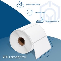 3″ X 2″ Direct Thermal Labels 7000 Count, 10 Rolls – Perforated | Price Barco…