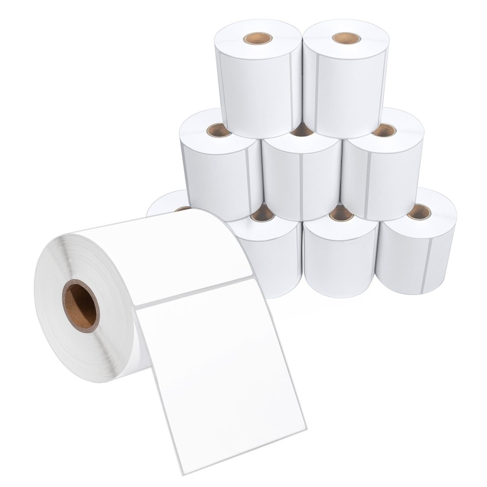 500pcss/Roll, 4″x4″ Direct Thermal Shipping Label Compatible With Rollo