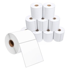 500pcss/Roll, 4″x4″ Direct Thermal Shipping Label Compatible With Rollo