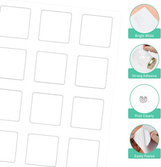 1200 Printable Matte Square Sticker Labels, 2″ X 2″ – 12 Labels/Sheet, 100 Sheet