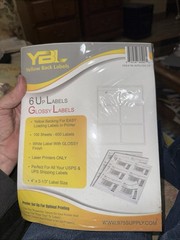 Amazon FBA Imprint 6up Labels for Shipping 4″ x 3 1/3″ 3,600 Labels YBL. New
