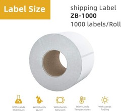 2000 4×6 Thermal Shipping Labels 2 Rolls 1000 PER ROLL Rollo Zebra Dymo Printer