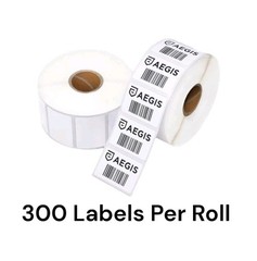 2x Aegis Adhesives 1.5″ X 1″ Square Direct Thermal Multipurpose 300 Labels/Roll