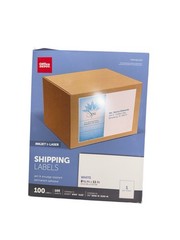 White Inkjet/Laser Shipping Labels, 5 1/2in. x 8 1/2in., Pack Of 50, 505-O004 OD