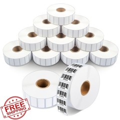 Aegis 1″x1/2″ Direct Thermal Labels 12 Rolls 2400 Price Tags Zebra