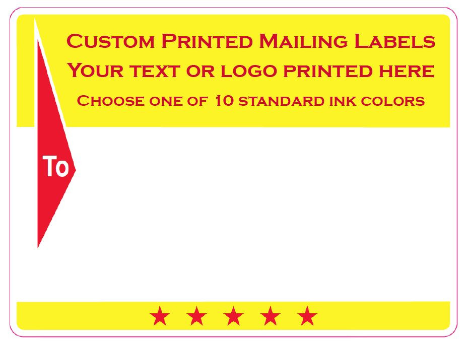 Printed Shipping Labels, 2000 Custom 4″ x 3″ Mailing Stickers, continuous sheets