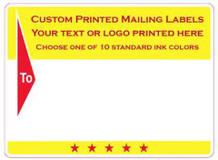 Printed Shipping Labels, 2000 Custom 4″ x 3″ Mailing Stickers, continuous sheets