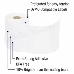 20 Rolls DYMO 4XL Shipping Labels 4×6 Compatible 1744907 Direct Thermal Printer