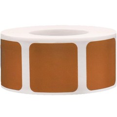 Tan Color Coding Labels for Organizing Inventory 1 Inch Squares 500 Total Adh…