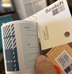 Scotch Mailing Label Roll: 3 in. x 4 in. (Blue) *85-labels