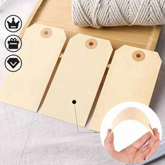 Pre-Strung Blank Shipping Labels with Wire, 120 PCS 4 3/4″ x 2 3/8″ Manila Ha…