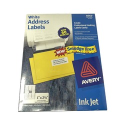 Lot Of 2 Avery# 8567 & 8560 White Return Address Labels New Sealed