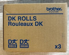 BROTHER DK-1201 (3 rolls(900) in box) New Sealed Box Die Cut Shipping Labels