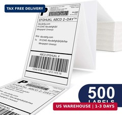 POLONO Genuine 4″ x 6″ Direct Thermal Shipping Label, Thermal Label (Pack of 500