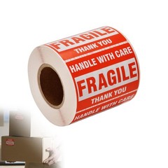 500 Labels 2×3 Inch Fragile Stickers Handle with Care for Shipping Packaging