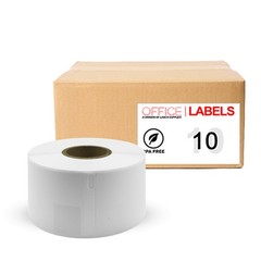 Replacement for Dymo 30321 1-4/10 x 3-1/2 (36mm x 89mm) 10 Pack