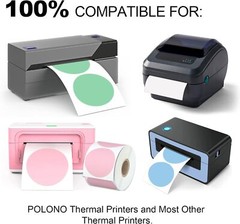2 Inch 50*50mm 750 Per Roll Round Circle Label Self-Adhesive for Thermal Printer