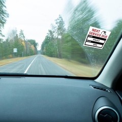 Adhesive Oil Change Due Reminder Stickers – 100 Count for Windshields