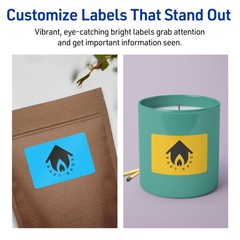 Bright Color Labels 2×2.6 Inch