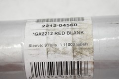 Garvey GX2212 Red Security Cut Labels For Labelers Blank 9 Rolls 2212-04560