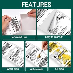 4Rolls Direct Thermal 2″x1″ Labels for Zebra GX420d LP2824 ZD410 ZD420 ZT220